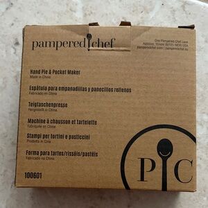 Pampered Chef Hand Pie Maker in Brown Box